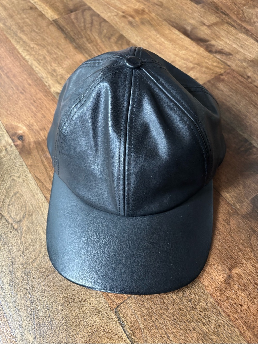Wilfred Faux Leather Ball Hat (Adjustable)